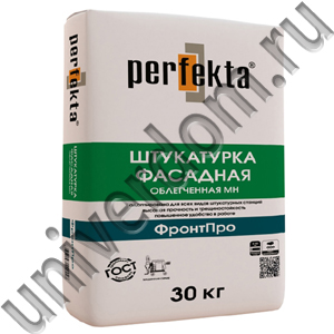 Штукатурка фасадная облегченная Perfekta® "ФронтПро МН"
