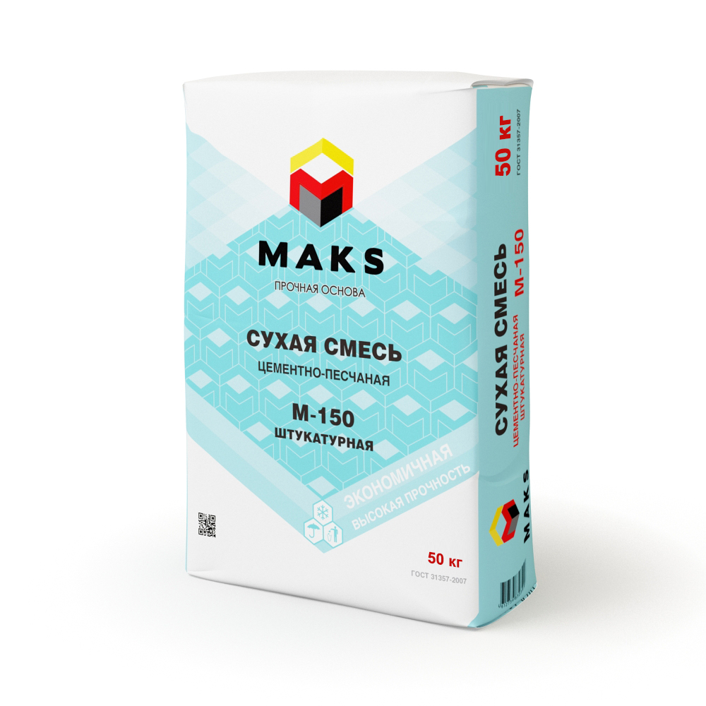 Сухая смесь штукатурная М-150 (50кг)